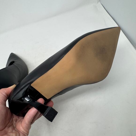 Steve Madden Black Pointed Toe High Heel Pumps Size 9 Stiletto Dress Party Shoes - Picture 8 of 11